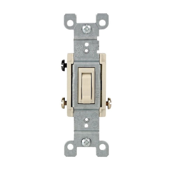 Leviton Leviton 15 amps Toggle Switch Ivory 1 pk 01453-ICP - main